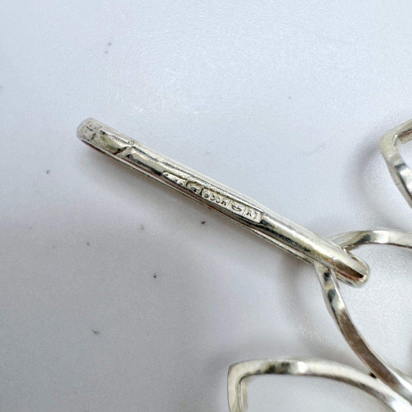 Helsinki, Finland year 1970. Vintage Solid Silver Pendant.