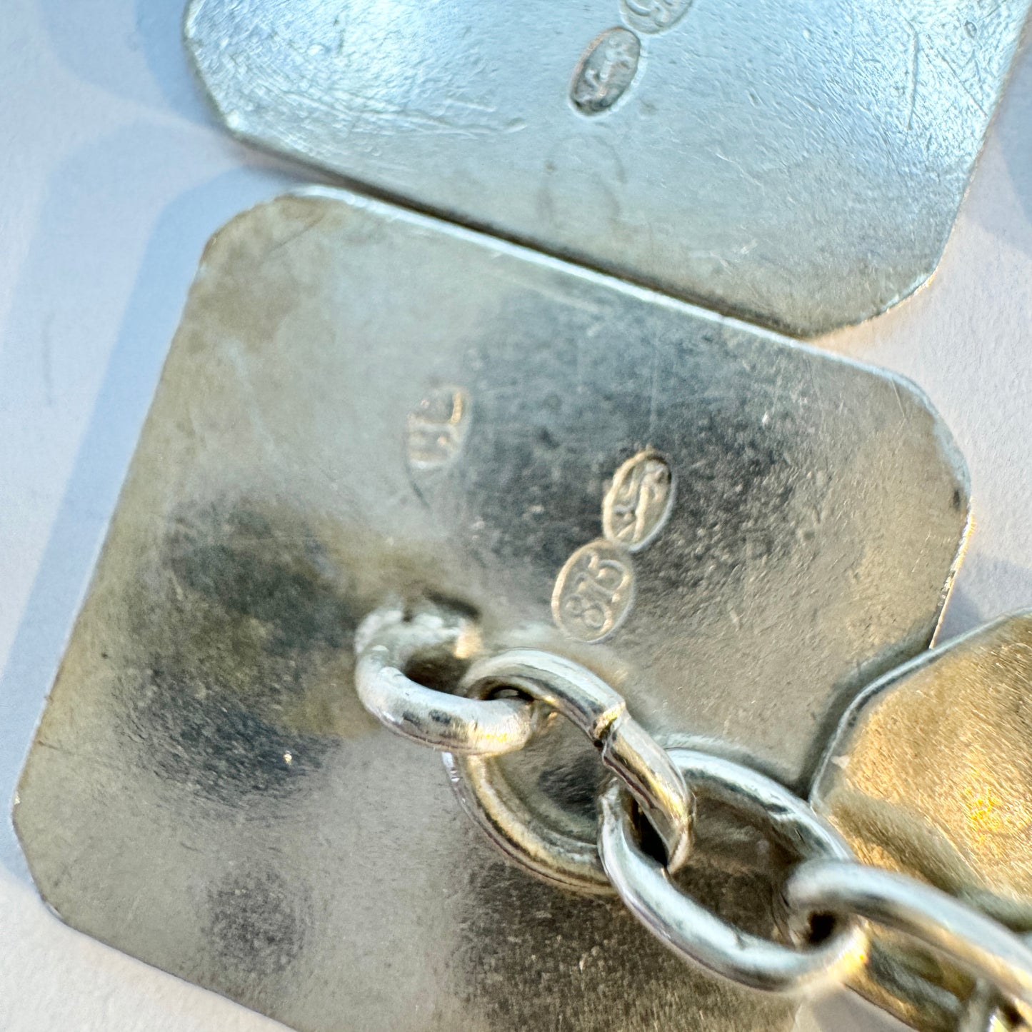 Estonia 1924-1939. Vintage Solid Silver Cufflinks. NR