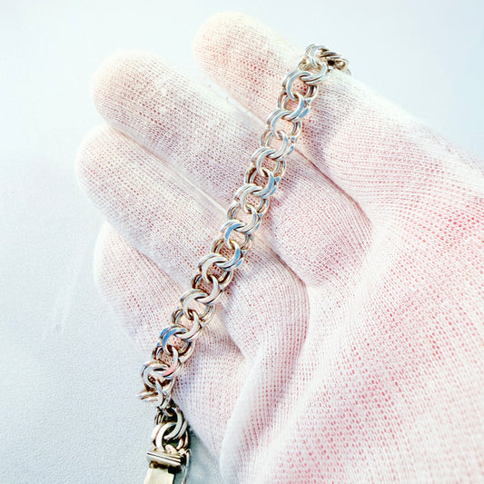 Arne Larsson, Sweden 1963. Vintage Sterling SIlver Bismarck Bracelet.