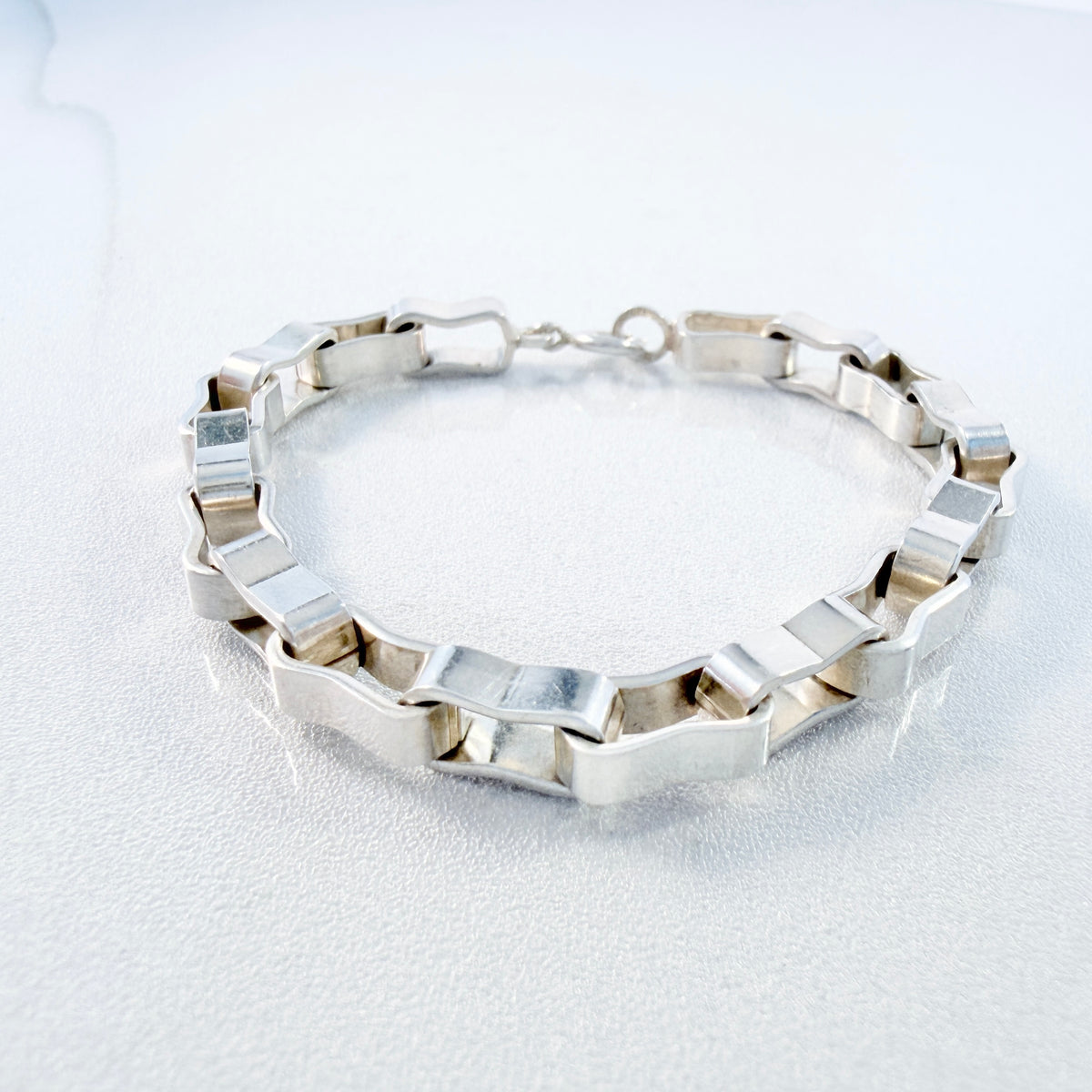Forlì-Cesena, Italy 1944-1968. Vintage Solid Silver Bracelet