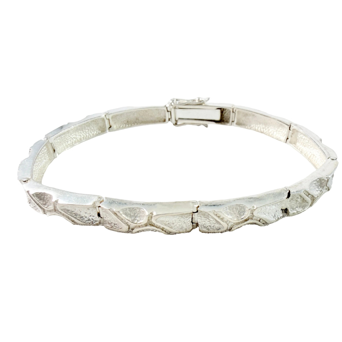 Vintage Solid Silver Link Bracelet.
