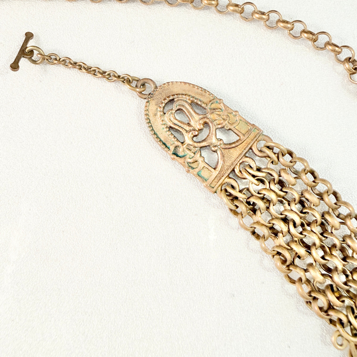 Kalevala Koru, Finland Vintage Bold Bronze Necklace. Design: Birds of Paradise