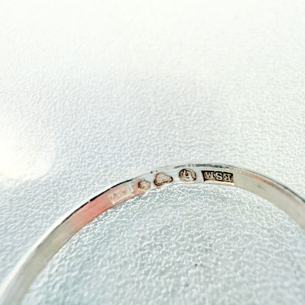 Svedboms, Sweden 1951. Vintage Solid Silver Intense Red Synthetic Spinel Ring