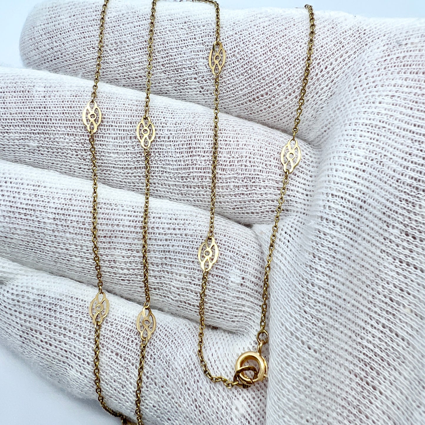 Sweden 1916. Antique 18k Gold Necklace.