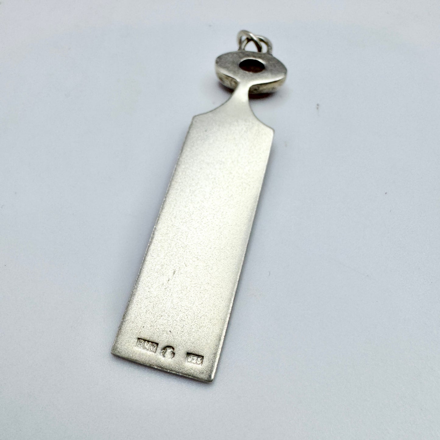 Gunnarssons Silversmide, Sweden. Vintage Sterling Silver Tourmaline Pendant.