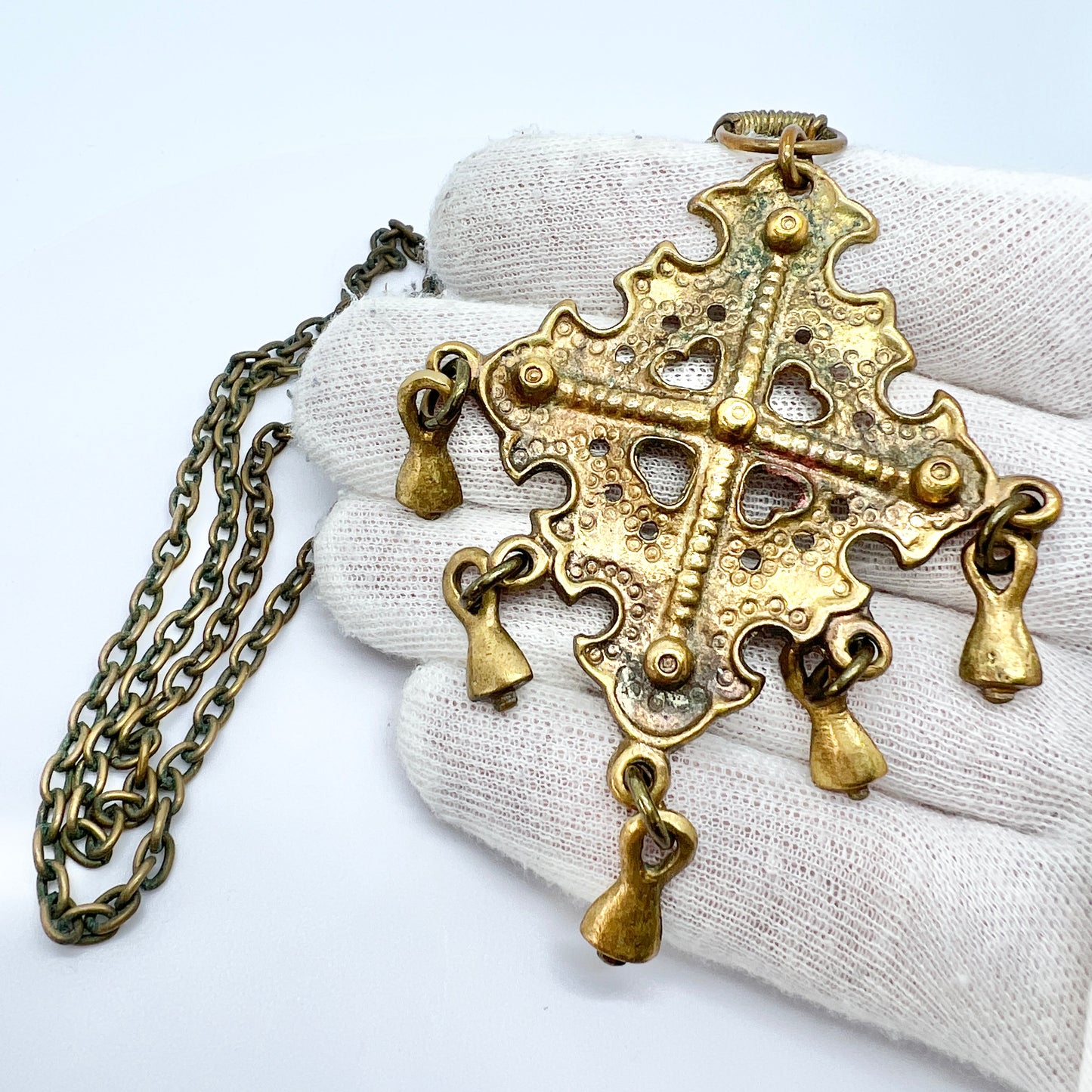 Kalevala Koru, Finland. Large Vintage Bronze Pendant Necklace.