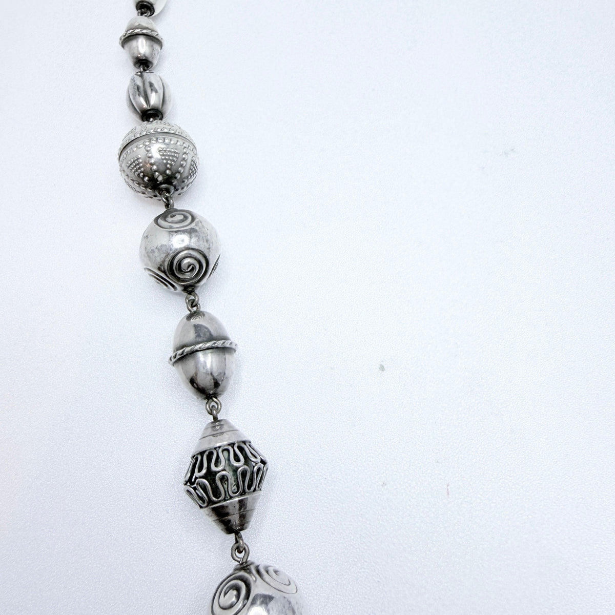 Kalevala Koru, Finland 1982. Bold Vintage Sterling Silver Necklace. Halikko Treasure.