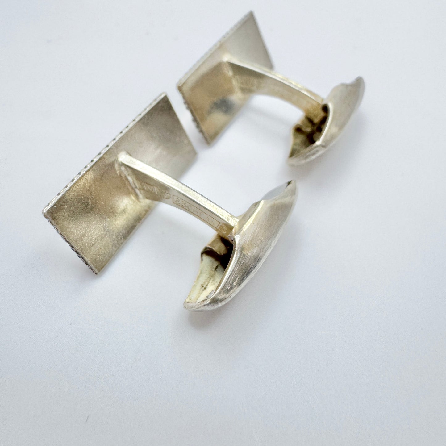 Martti Viikinniemi, Finland 1971. Vintage Solid Silver Cufflinks.