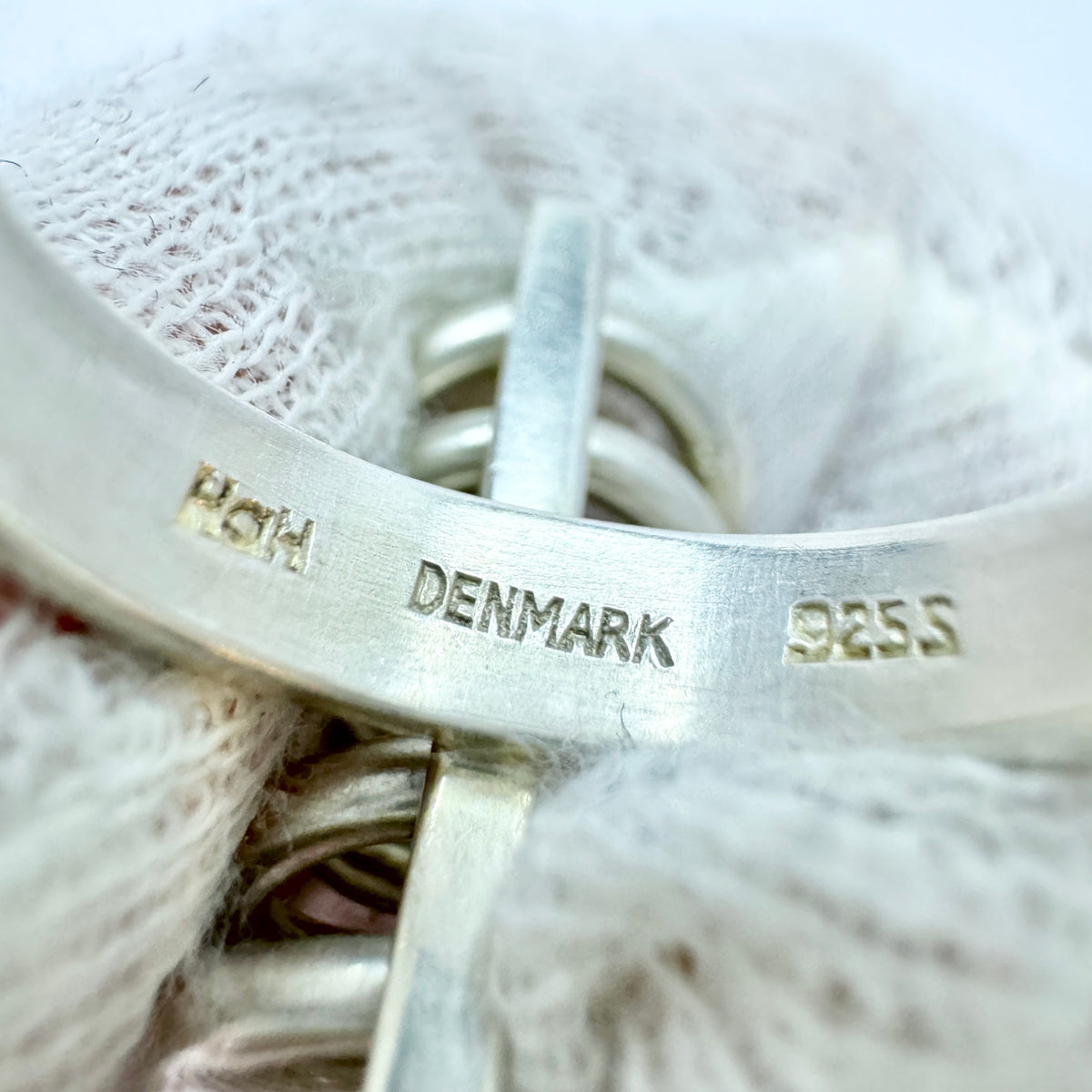 Hans Hansen, Denmark 1960s. Vintage Sterling Silver Kinetic Ring.