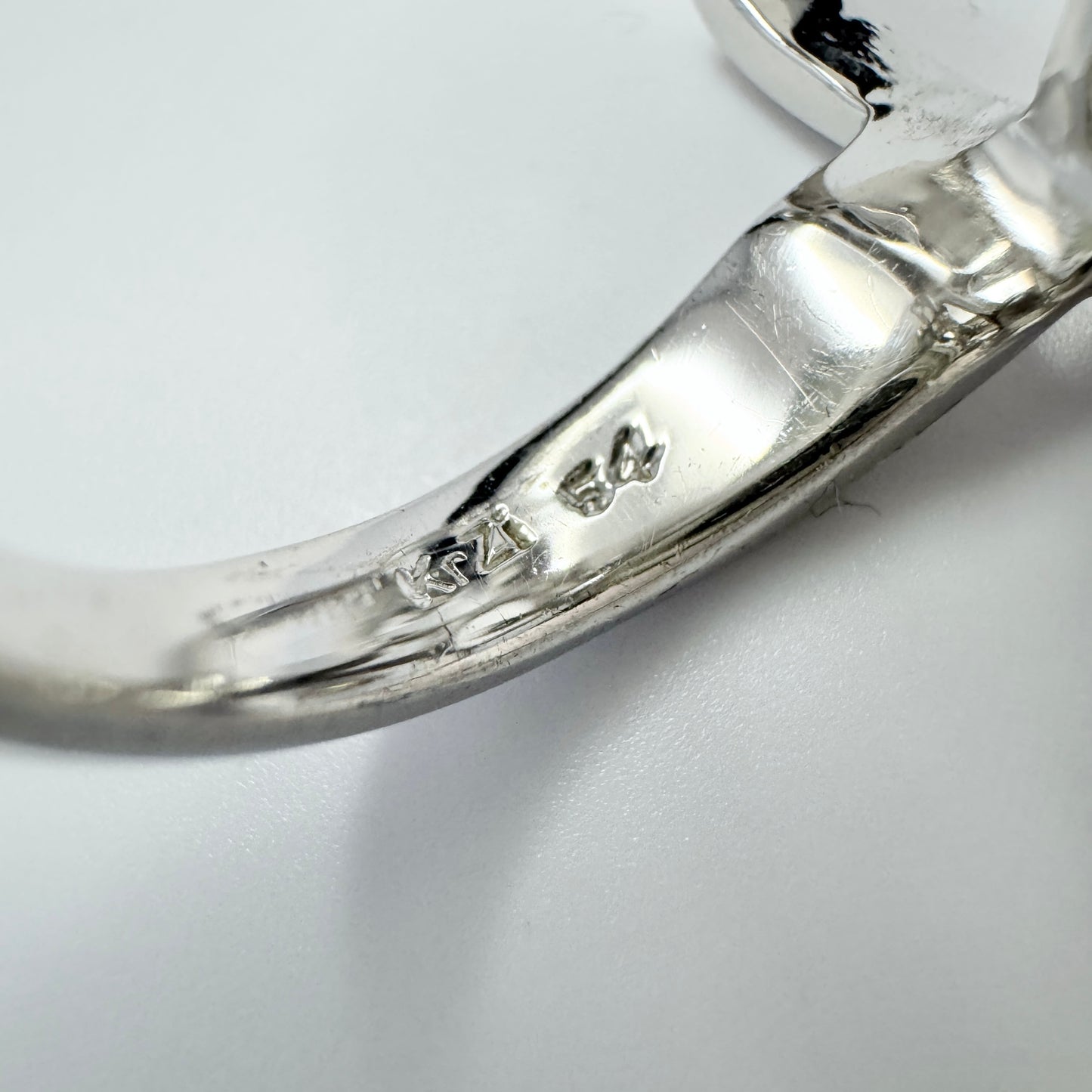 Kranz & Ziegler, Denmark. Sterling Silver Cubic Zirconia Ring.