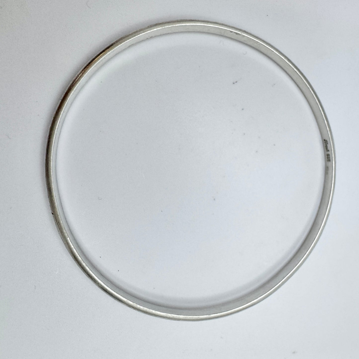 Rusch, Germany ca 1960s. Vintage Solid Silver Bangle Bracelet.