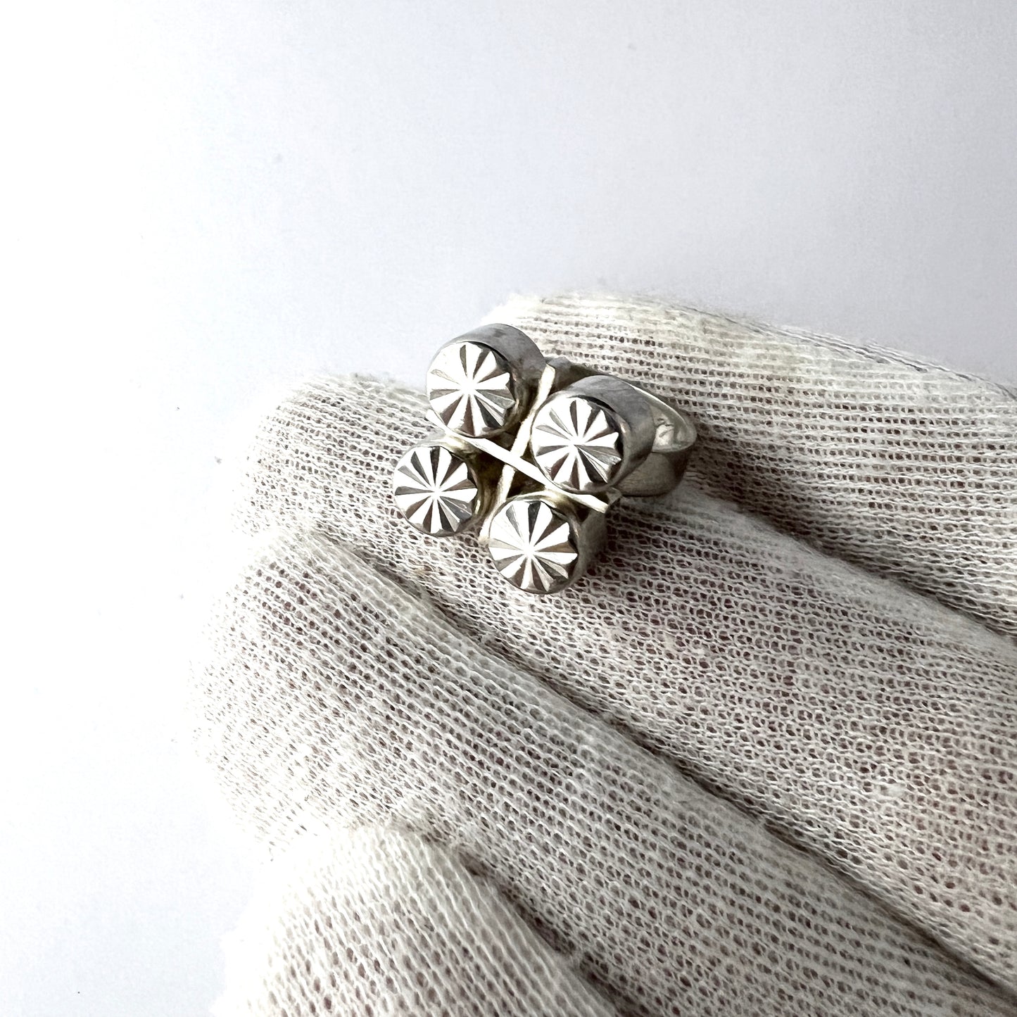 Martti Viikinniemi、フィンランド、1967年。ヴィンテージソリッドシルバーリング。