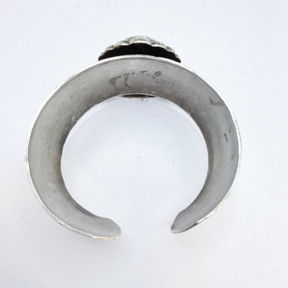 Vintage Indian Chief Silver-plated Cuff Bracelet.