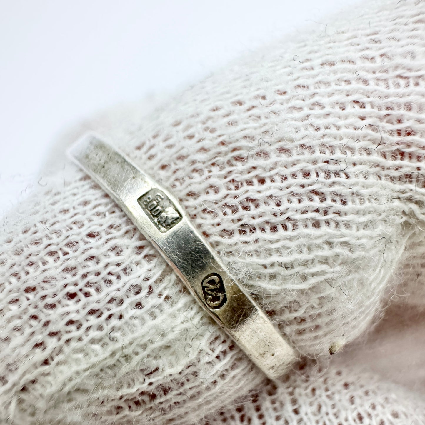 Gdansk, Poland. Vintage Solid Silver Amber Ring.