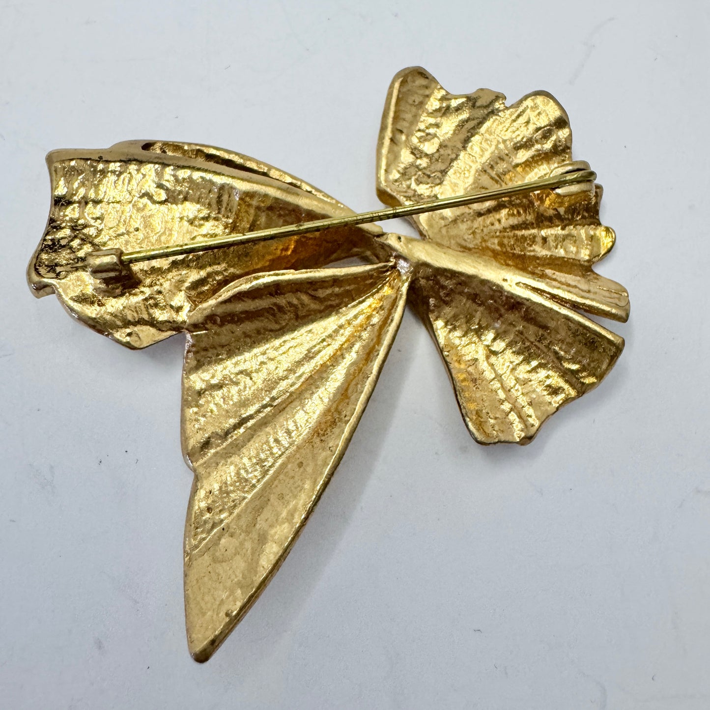 Perring Oy, Finland. Large Vintage Yellow Metal Brooch. Boxed.