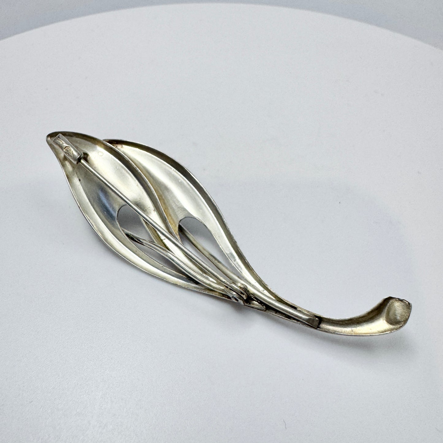 Erik Granit, Finland 1961. Vintage Solid Silver Brooch.