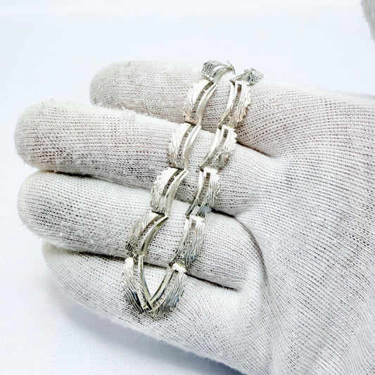 Friedrich Speidel, Germany ca 1950-60s. Vintage Solid Silver Necklace.