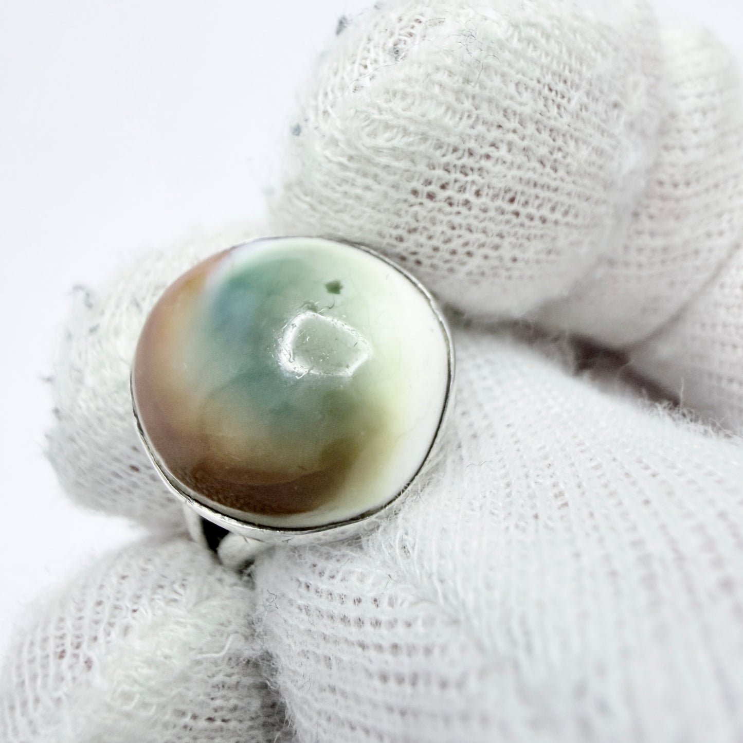 Art & Crafts Solid Silver Operculum Ring.