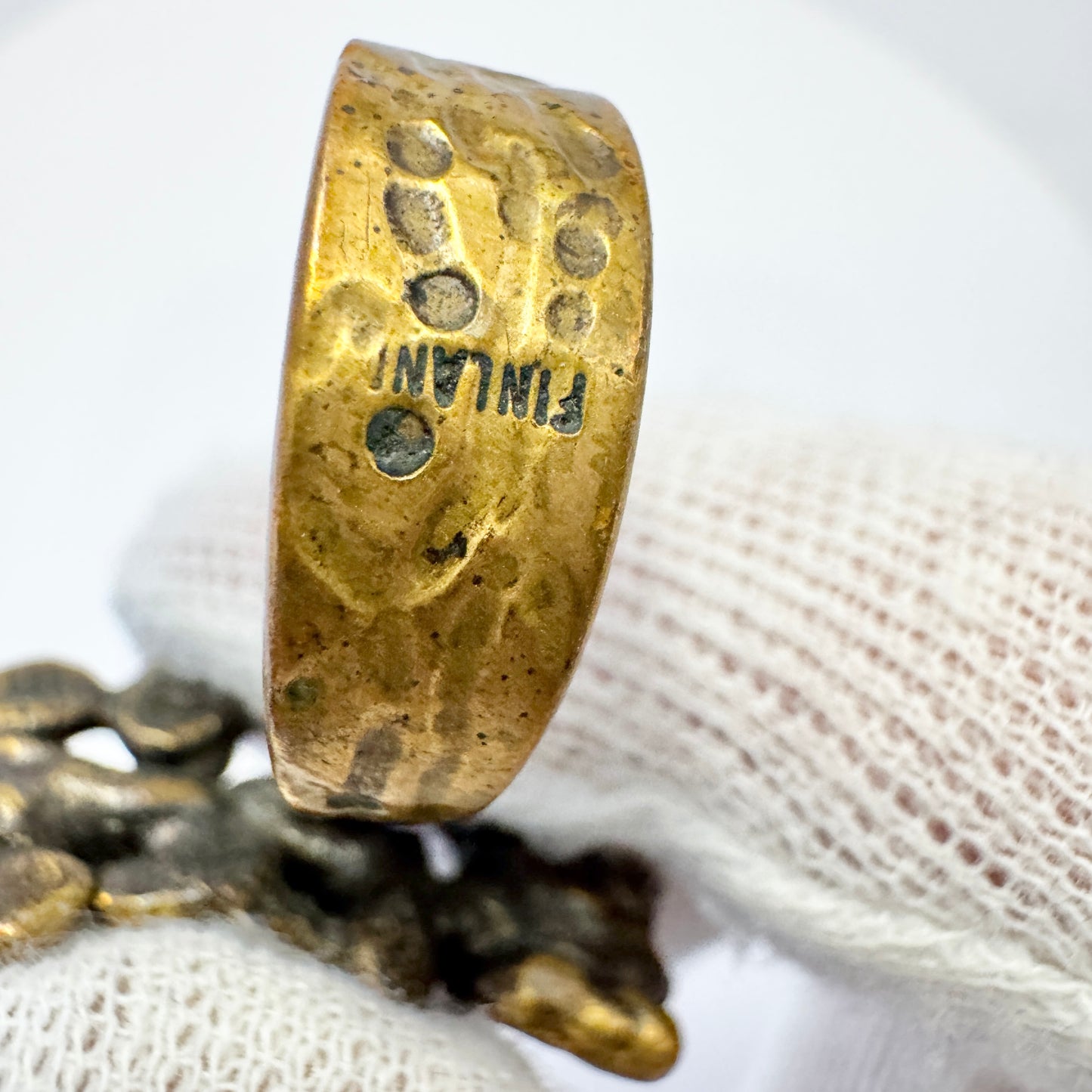 Owe Johansson, Finland. Vintage 1970s Bronze Ring.