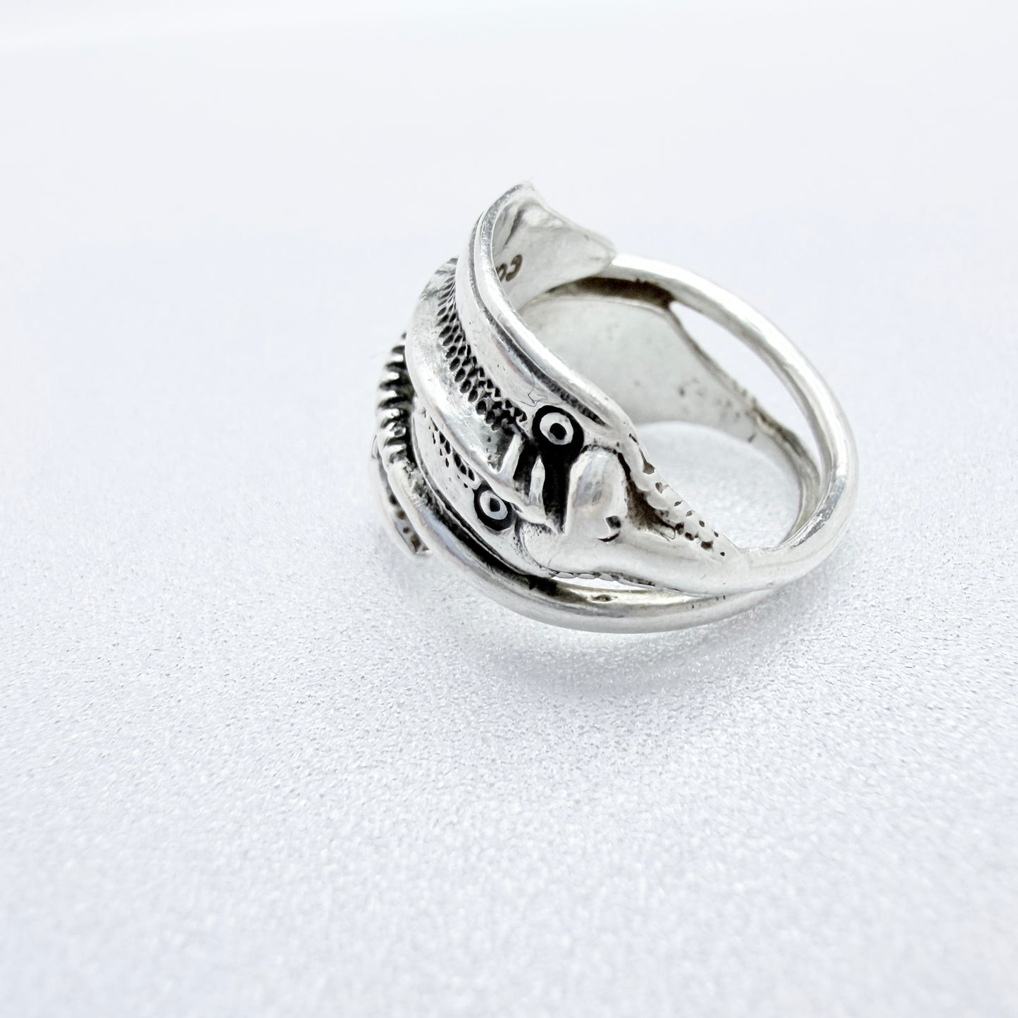 Bengt Hallberg, Sweden. Vintage Sterling Silver Viking Copy Unisex Ring