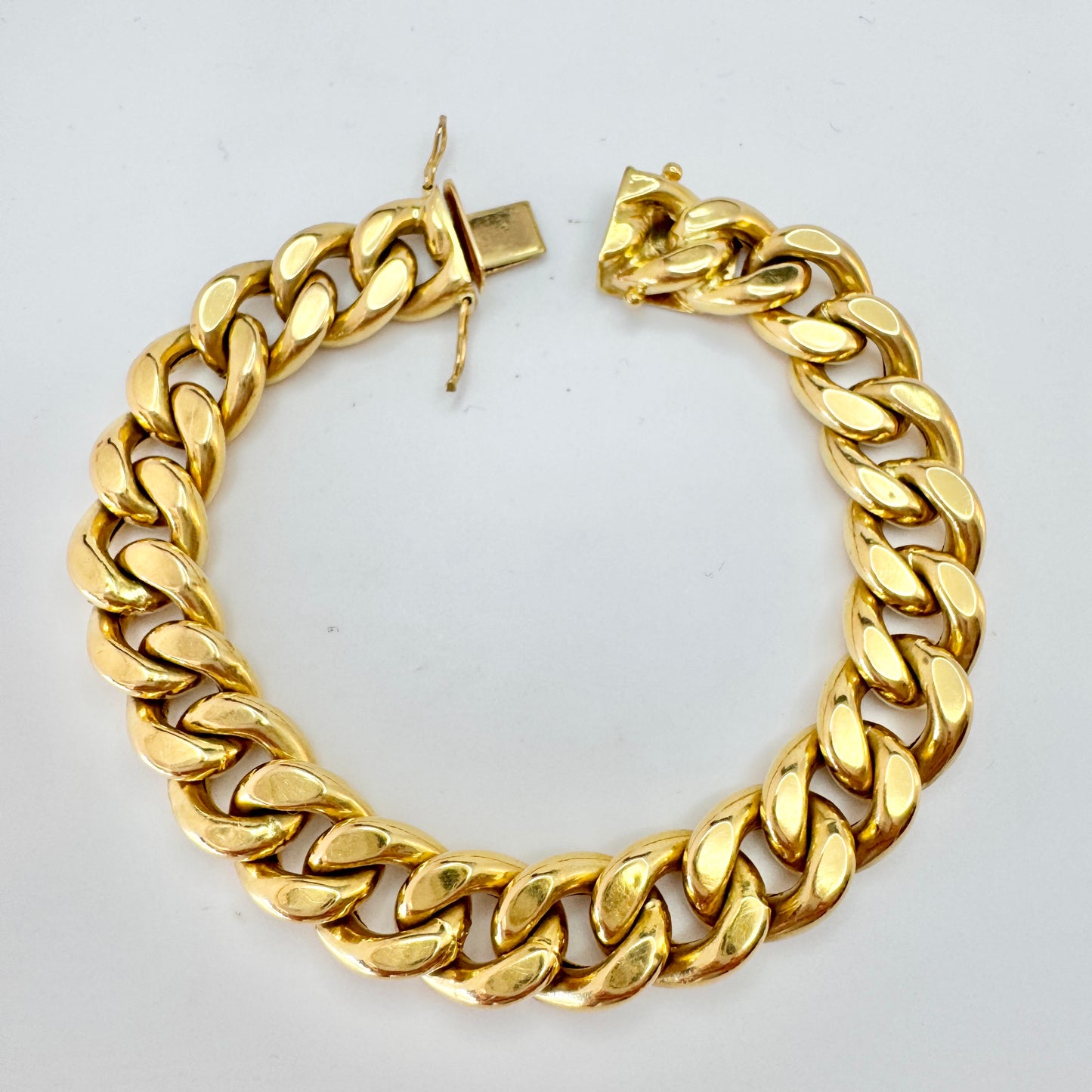O.R.F. di SBRAGI GIUSEPPE. Italy ca 1950. Vintage 18k Gold Bracelet.