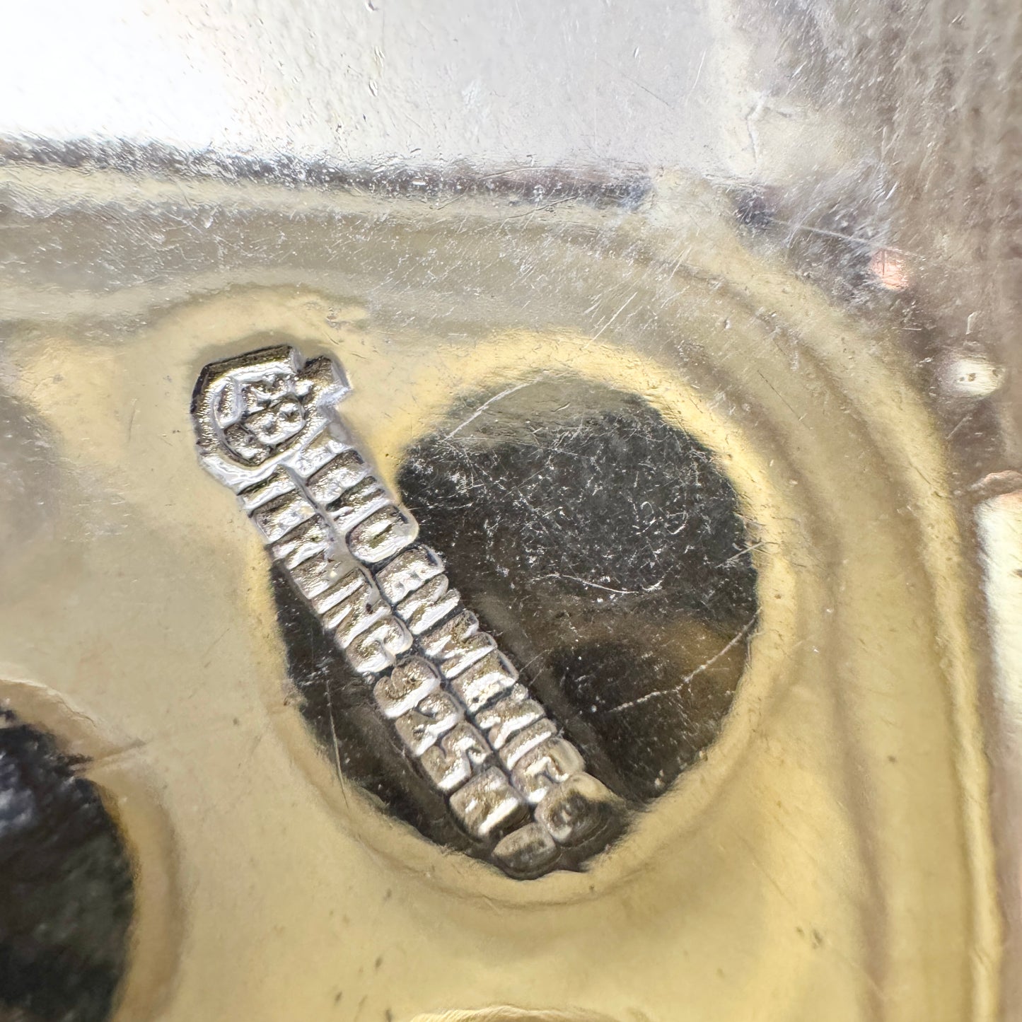 Mexico. Vintage Gold Gilt Sterling Silver Pendant.