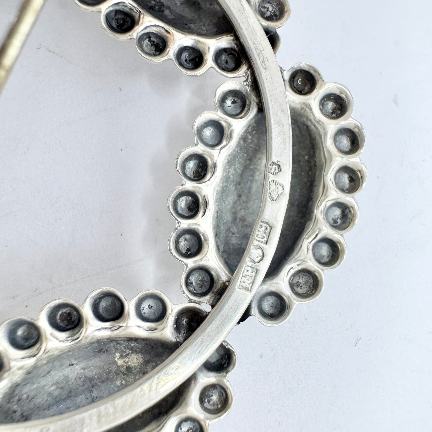 Pinco, Sweden 1953. Vintage Solid Silver Brooch.