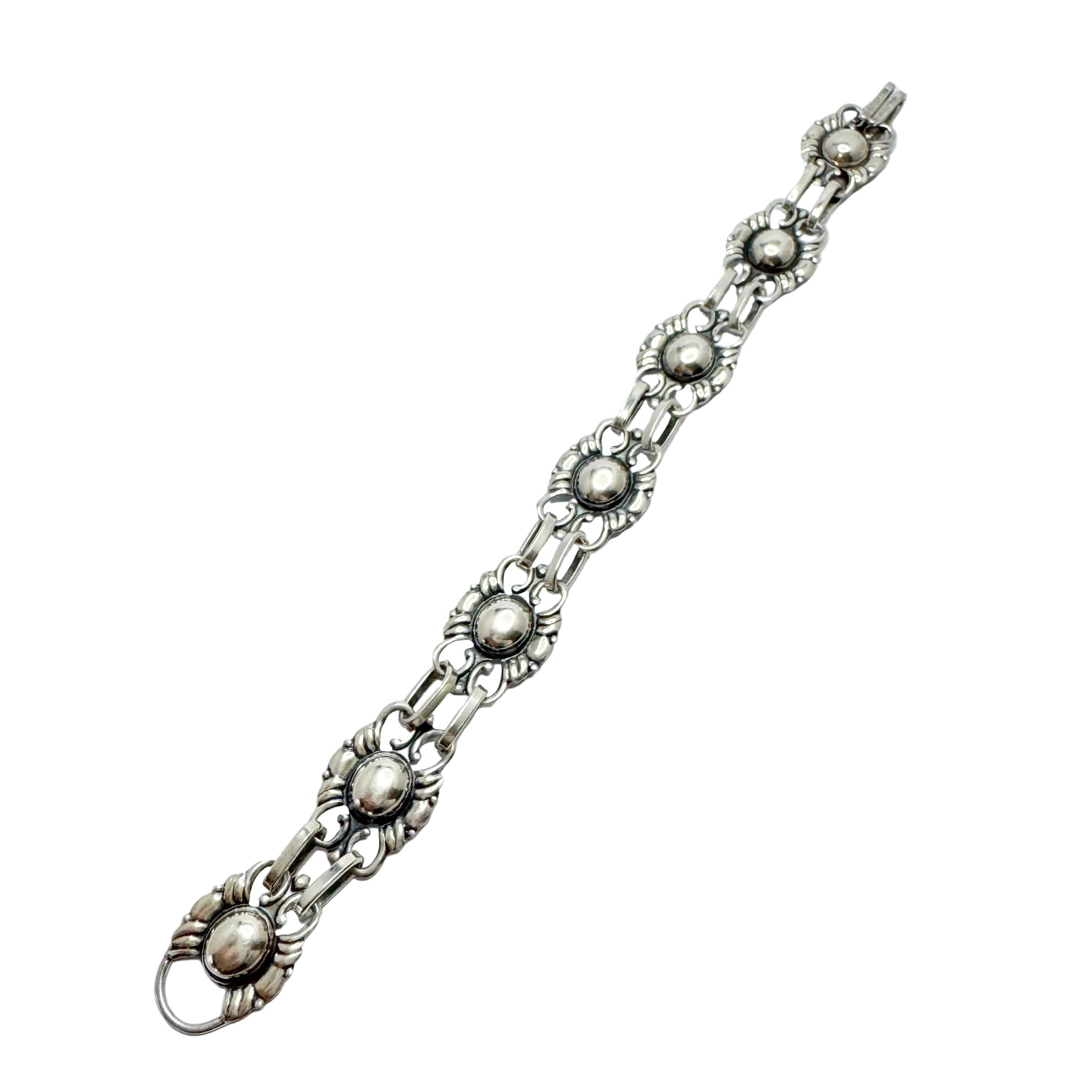 Orlow Th Lewinsohn, Sweden year 1950. Solid Silver Bracelet. – T