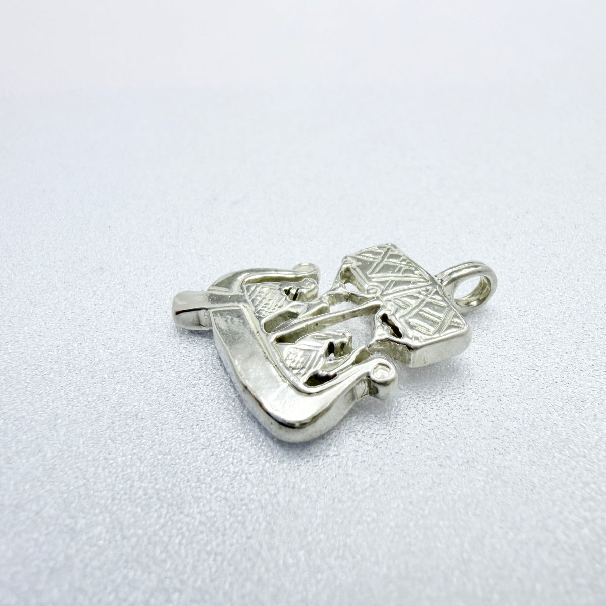Vintage Scandinavian Viking Ship Pendant.