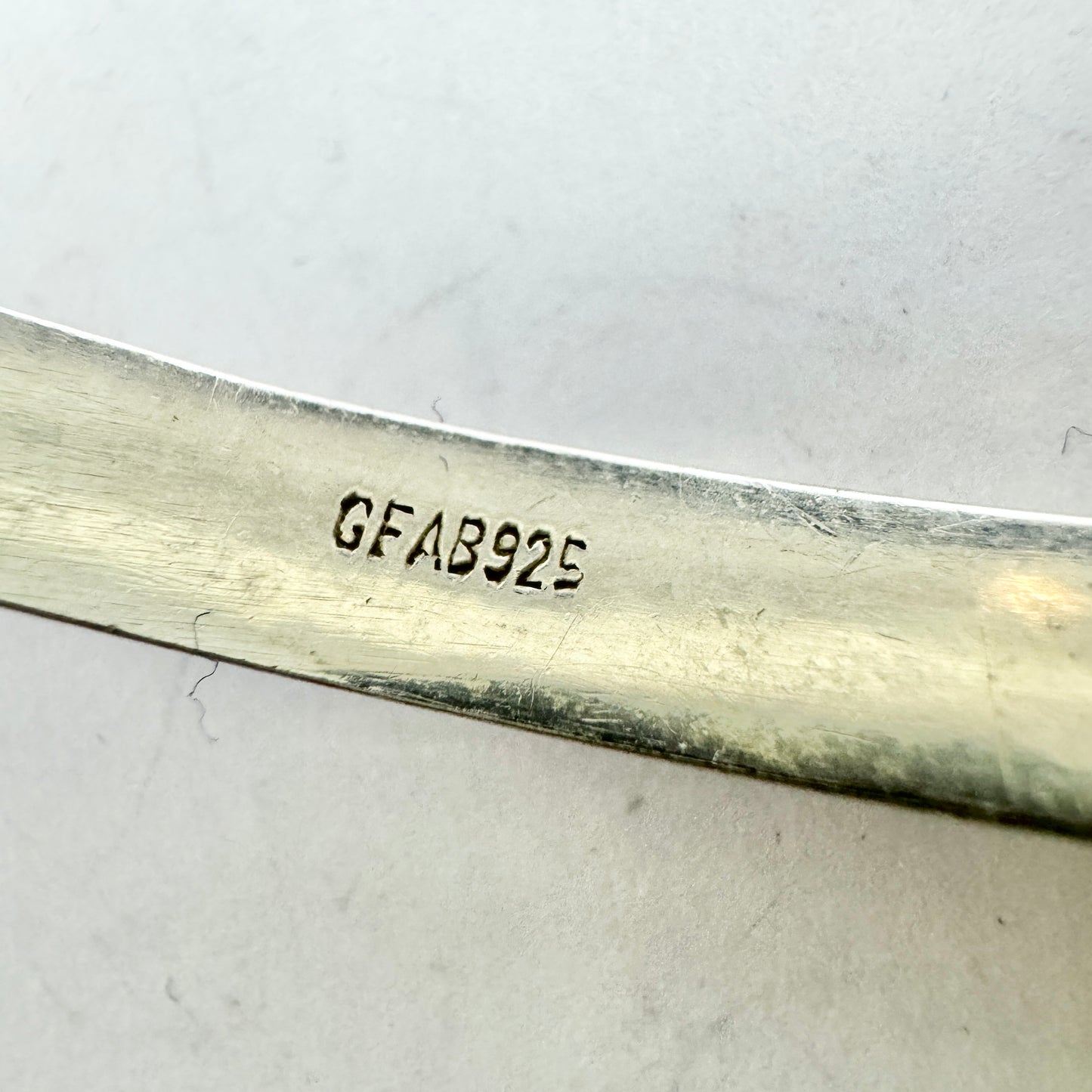 Sweden, Vintage Sterling Silver Amber Hinged Bracelet.