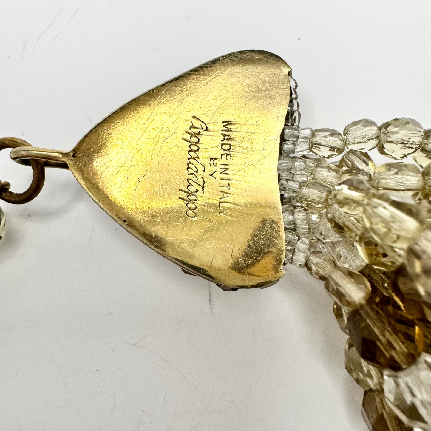 Coppola e Toppo, Italy 1950-60s Bold Vintage 12-Strand Costume Jewelry Necklace