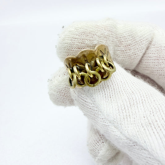 Kalevala Koru, Finland. Vintage Traditional Sami / Laplander Bronze Ring.