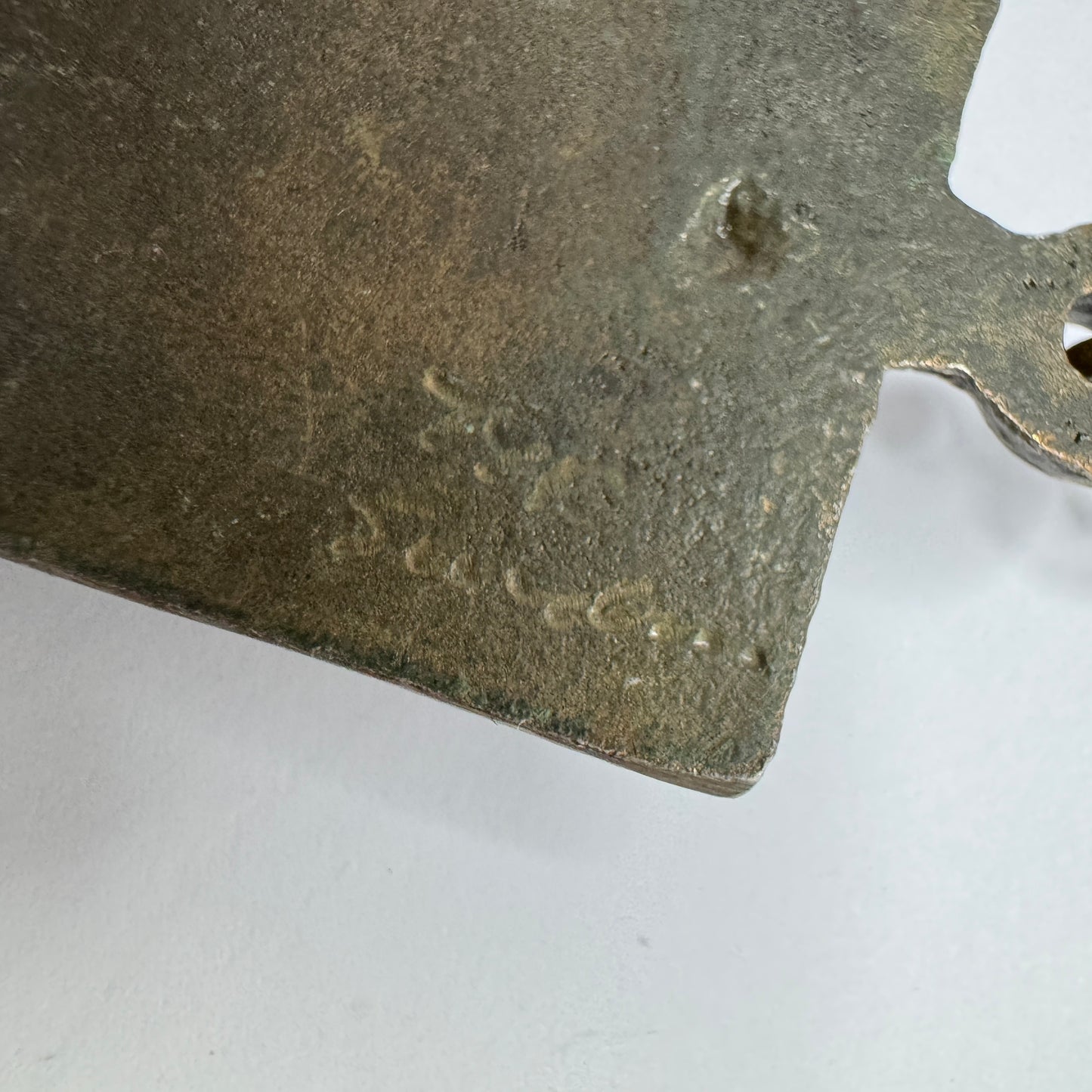 TYR, Sweden 1970s. Vintage Bronze Enamel Pendant Necklace.