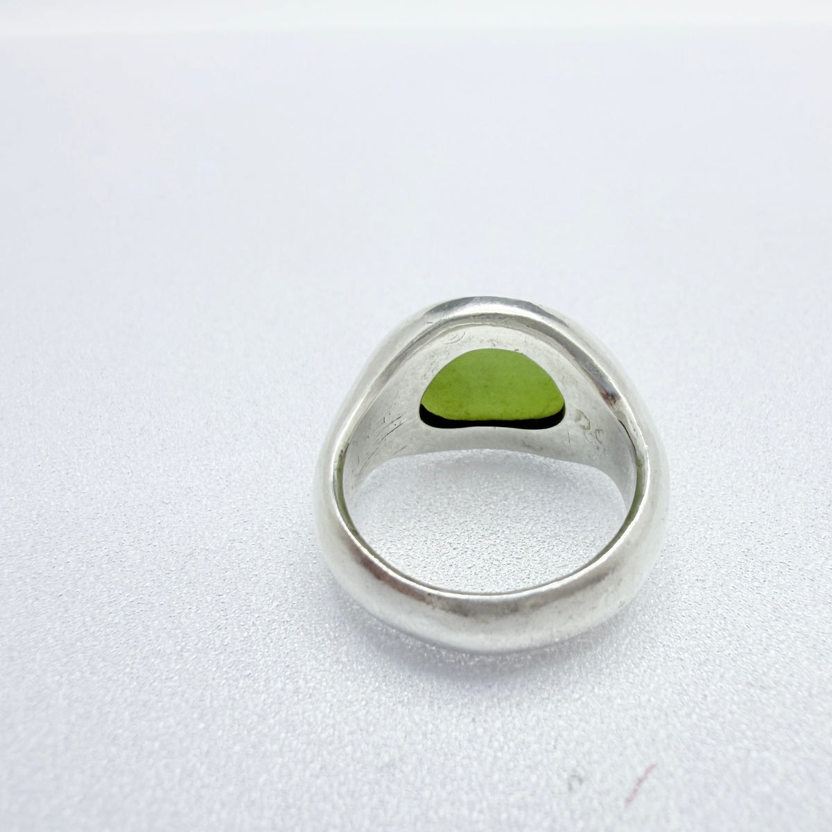 Vintage Sterling Silver Serpentine Ring.