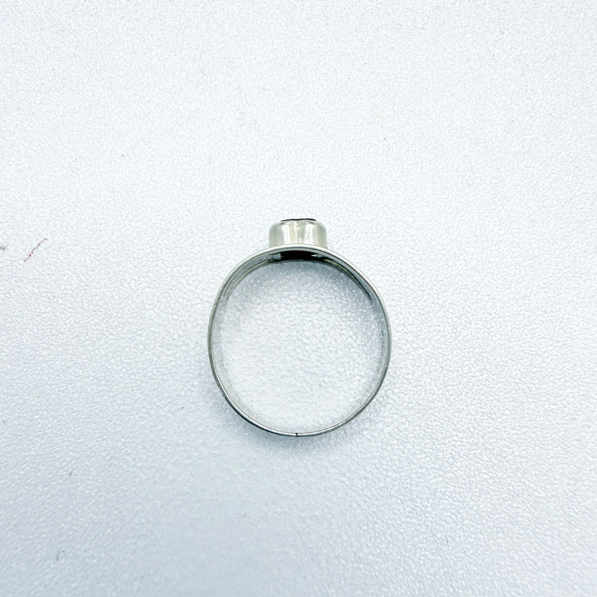 Frey & Co, Germany ca 1940. Vintage WW2-era Solid Silver Red Paste Ring.