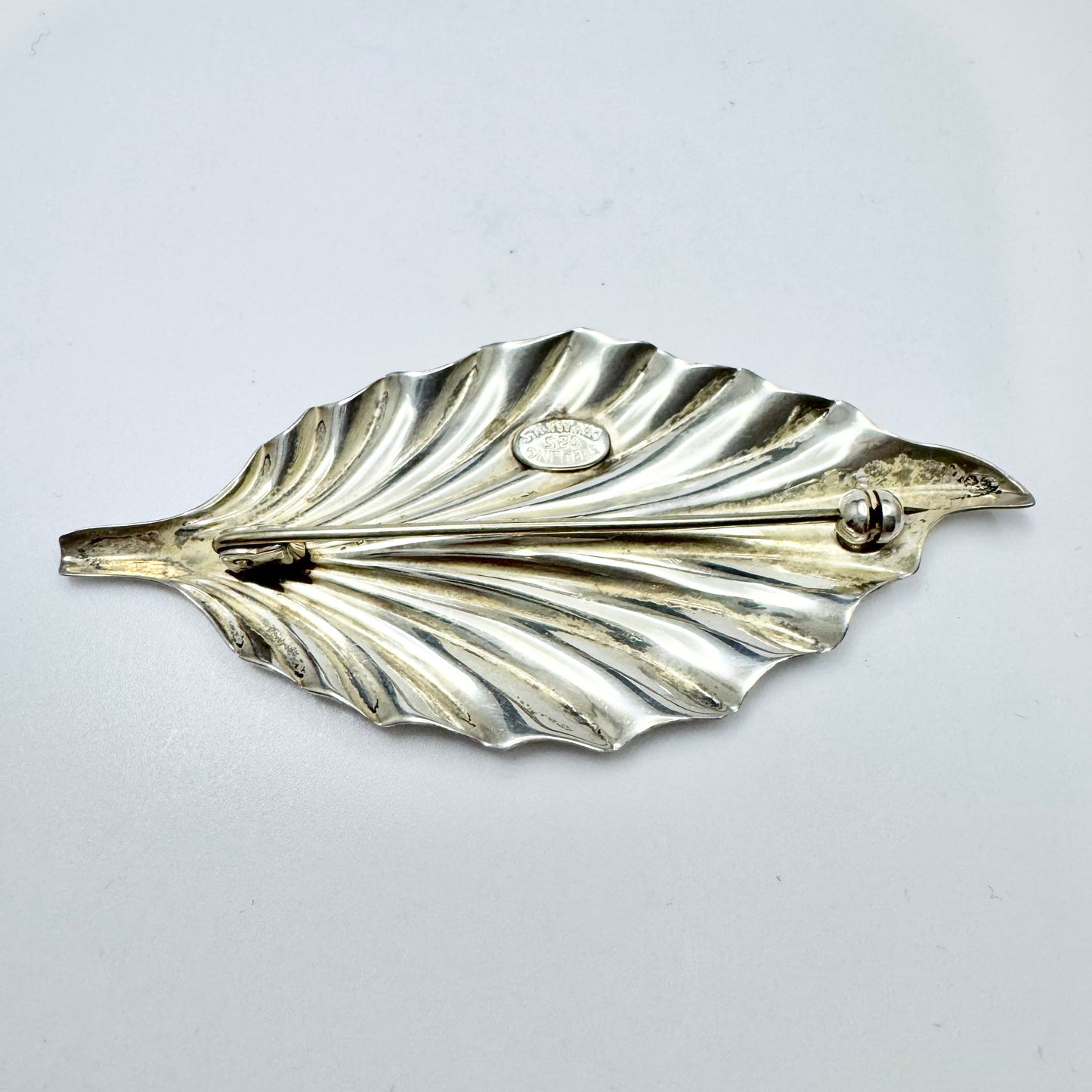 Herman Siersbøl Denmark 1950-60s. Large Vintage Sterling Silver Brooch