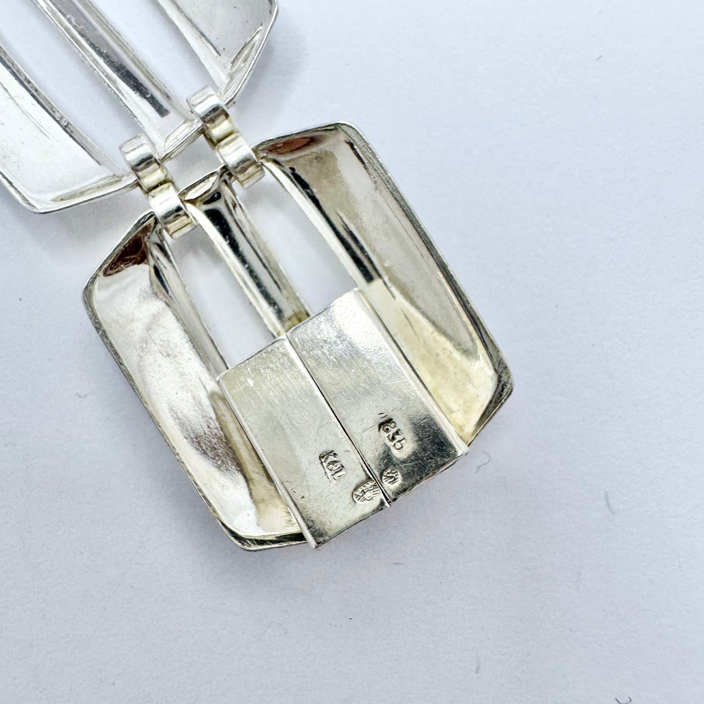 K&L-Kordes Lichtenfels, Germany c 1960. Vintage Solid Silver Bracelet.