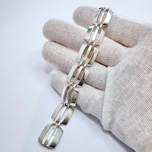 K&L-Kordes Lichtenfels, Germany c 1960. Vintage Solid Silver Bracelet.