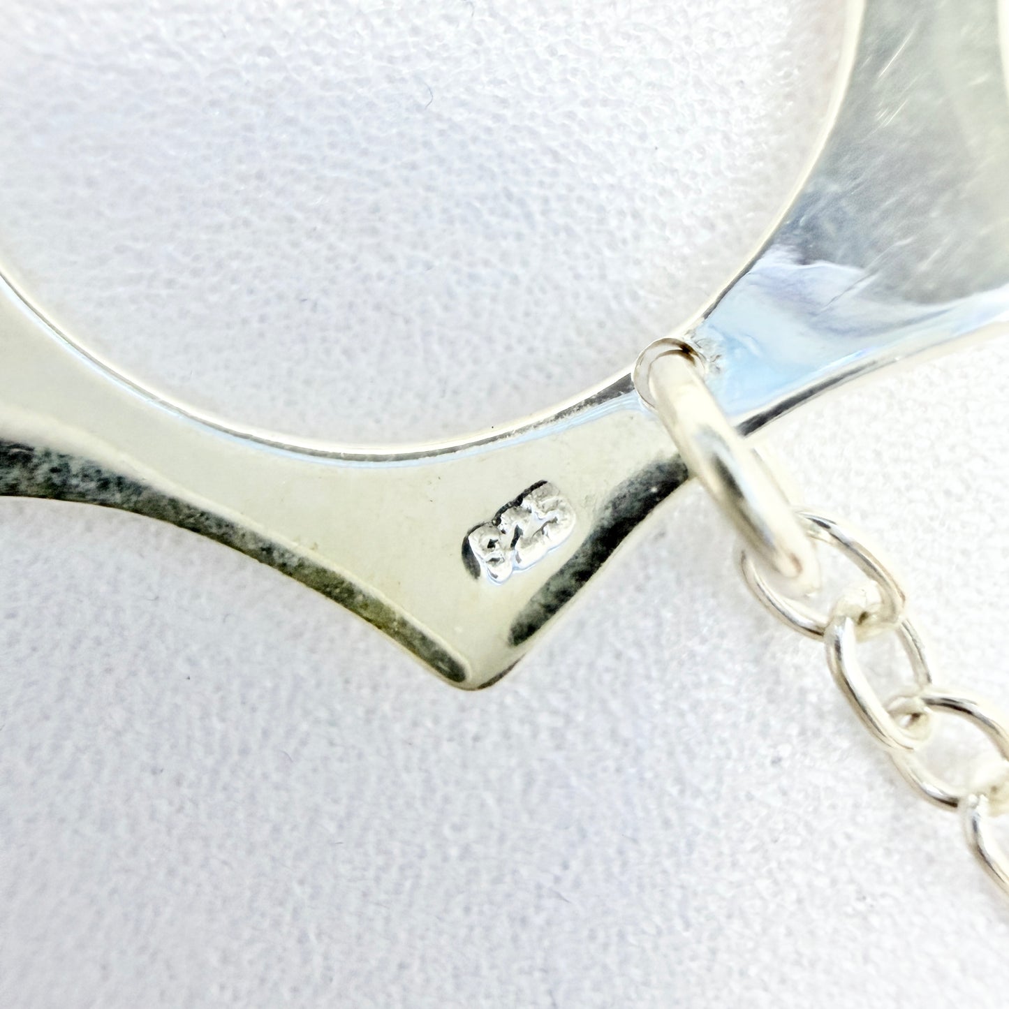 Sterling Silver Geometric Necklace.