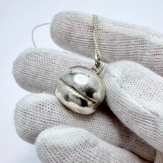 Theresia Hvorslev, Sweden. Vintage Sterling Silver Pendant Necklace. Design: Silverknappen