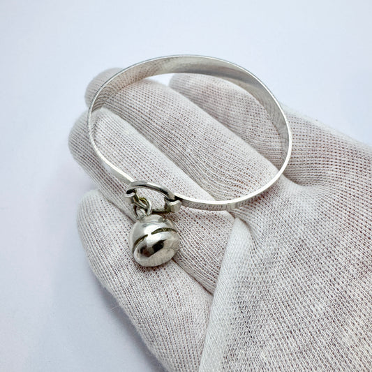 Theresia Hvorslev, Sweden. Vintage Sterling Silver Bracelet. Design: Silverknappen