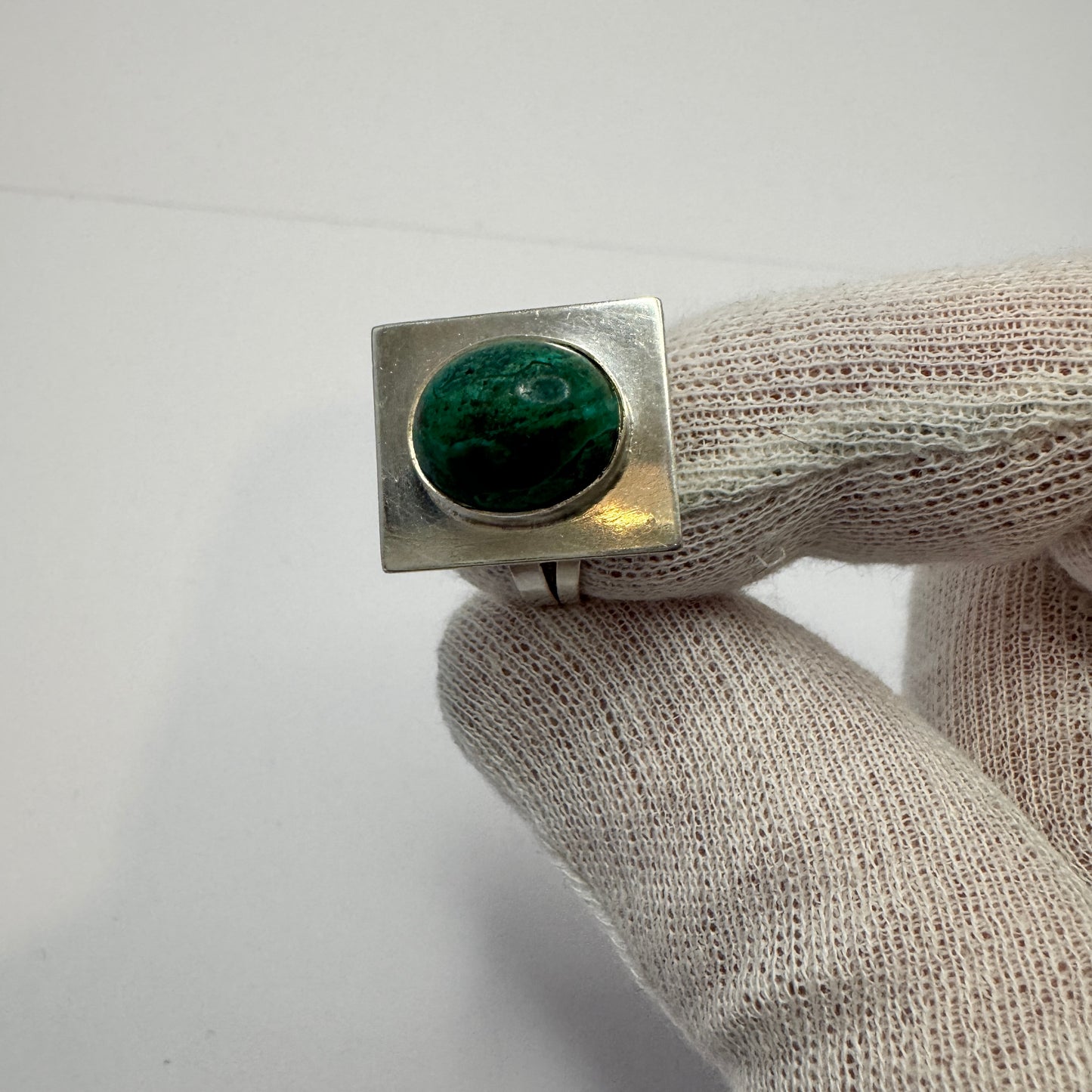 Vintage Sterling Silver Eilat Stone Ring.