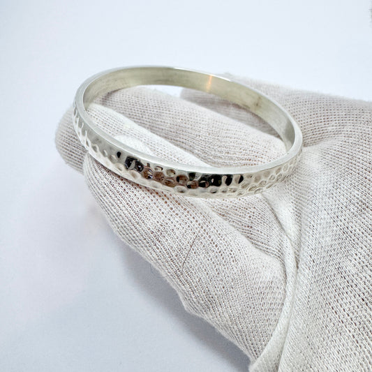 SKR, Denmark. Vintage Sterling Silver Bangle Bracelet.