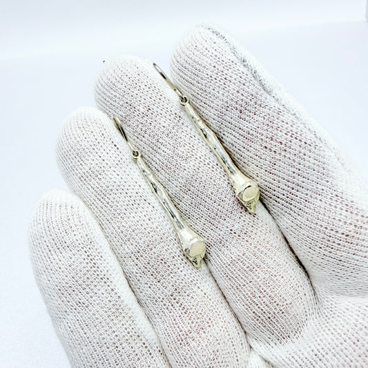NOR-Koru Oy, Finland ca 1980s. Vintage Sterling Silver Earrings.