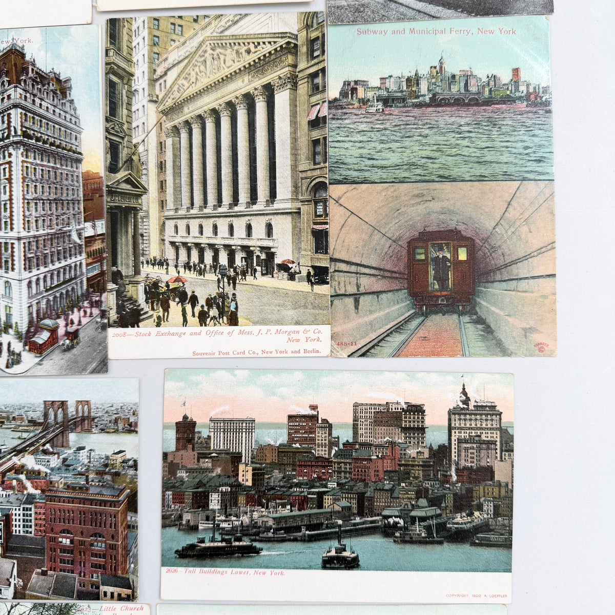 Old Post Cards. New York, USA.