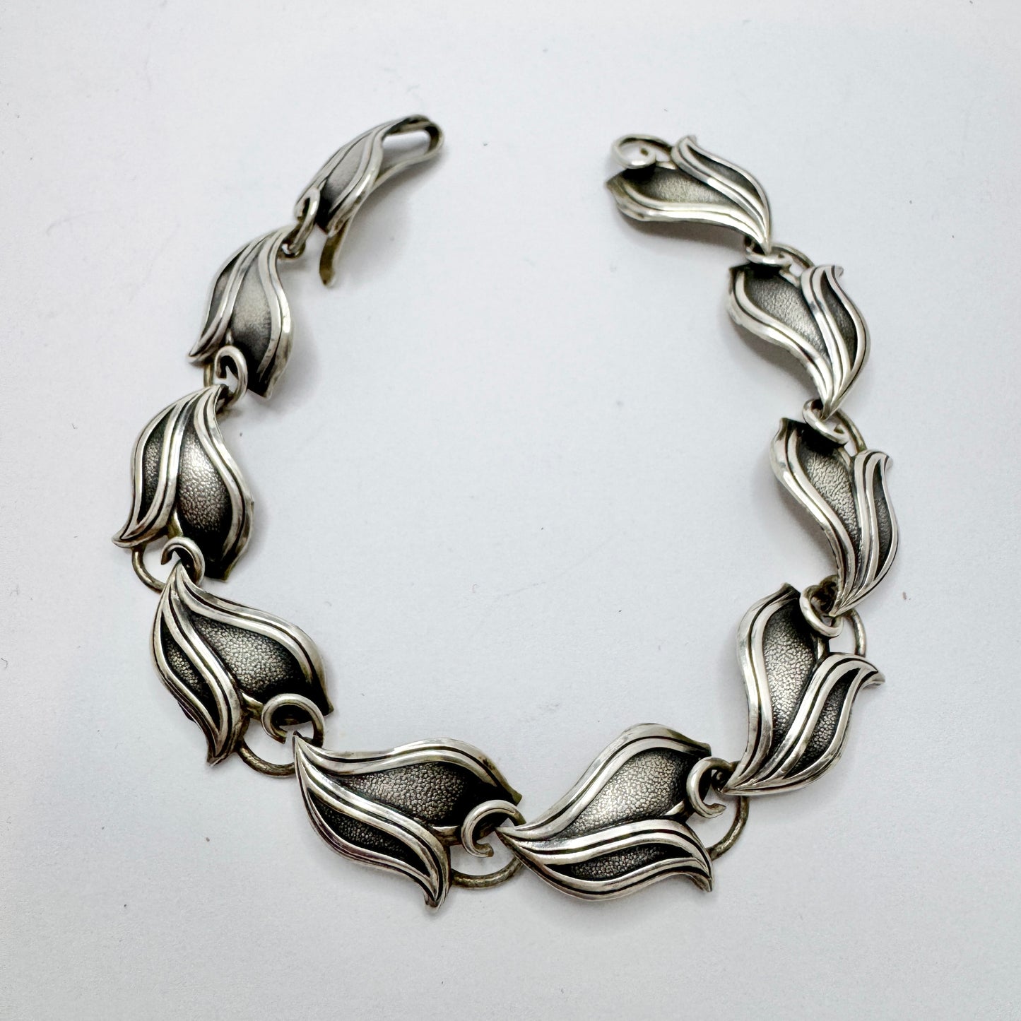 Victor Janson, Sweden 1961. Vintage Solid Silver Bracelet.