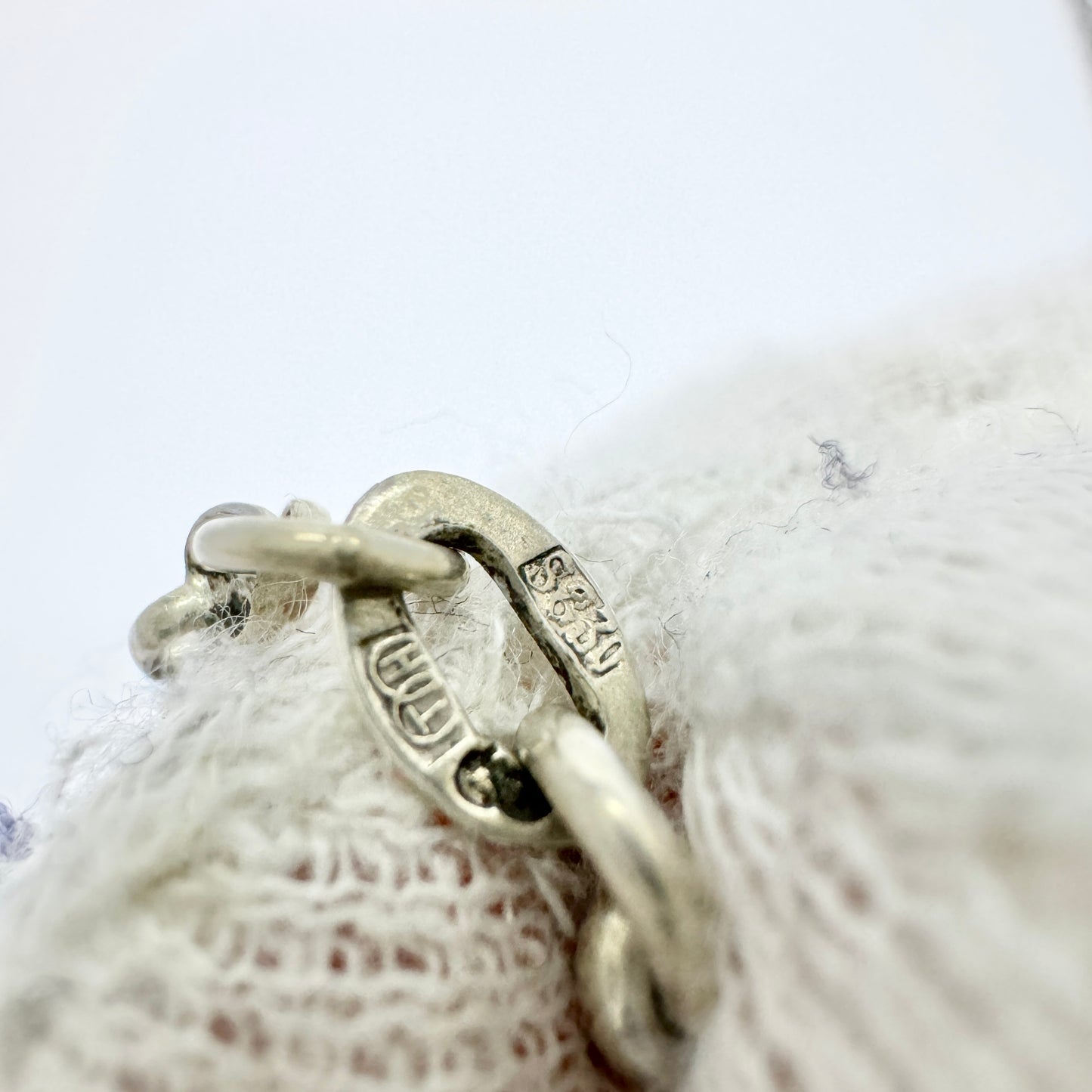 Germany c 1900. Antique Solid Silver Muff Chain Necklace.