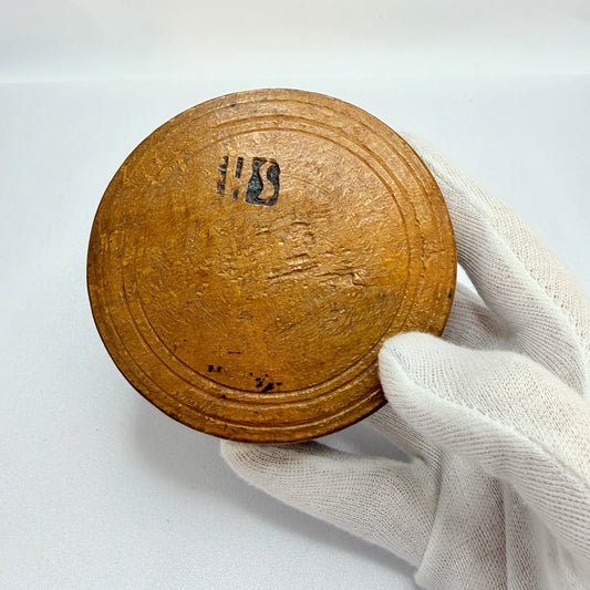 Antique Scandinavian Wood Treen Box. Possibly Pyx Hosts Box