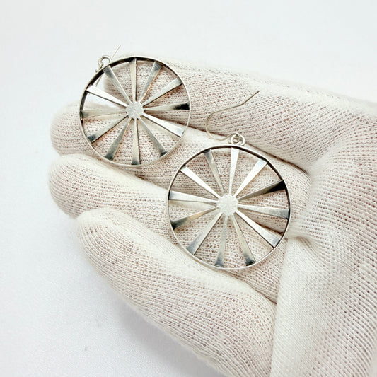 G-Smedjan Sven Larsson, Sweden 1967. Signed Vintage Sterling Silver Earrings.