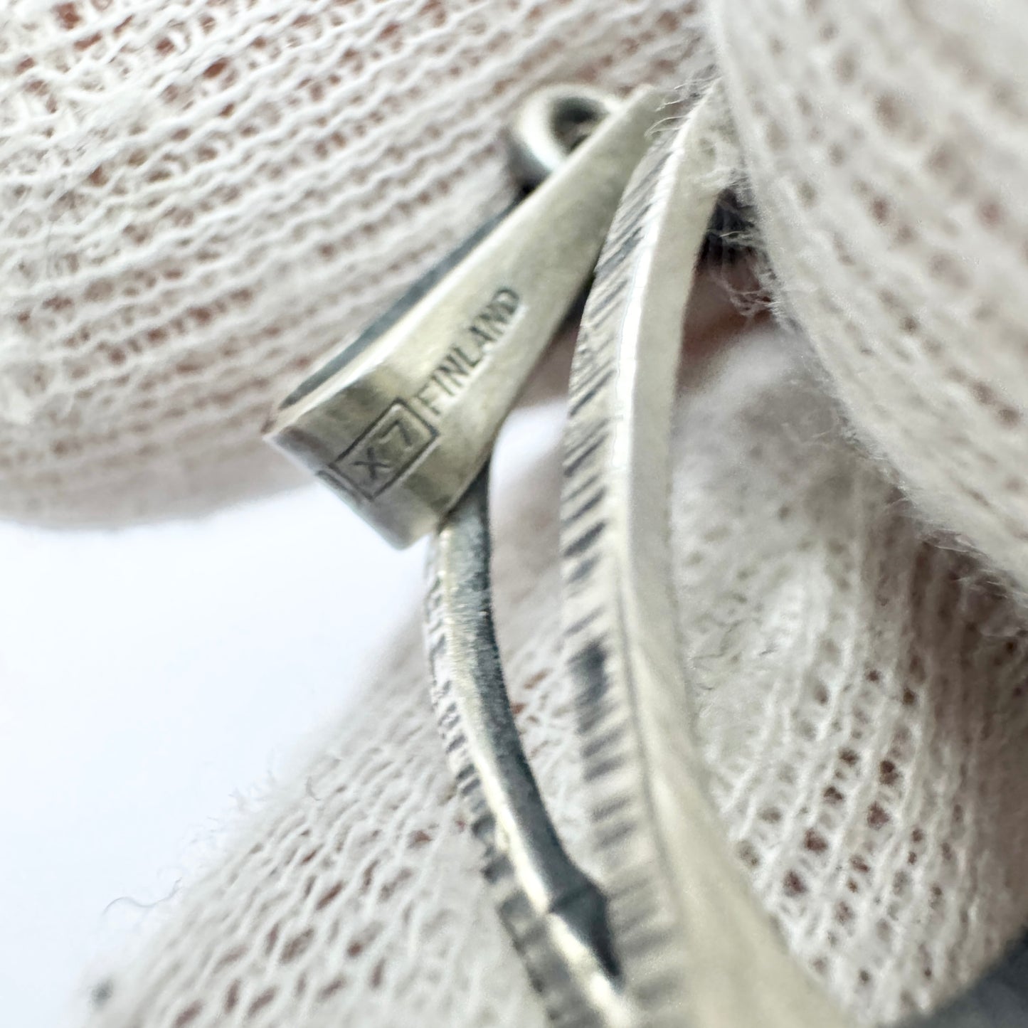 Karl Laine for Sten & Laine Finland 1975. Vintage Sterling Silver Pendant.